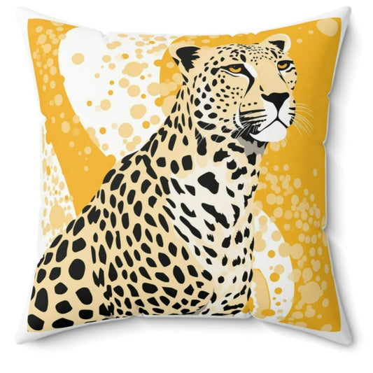 Pensive Cheetah Square Pillow