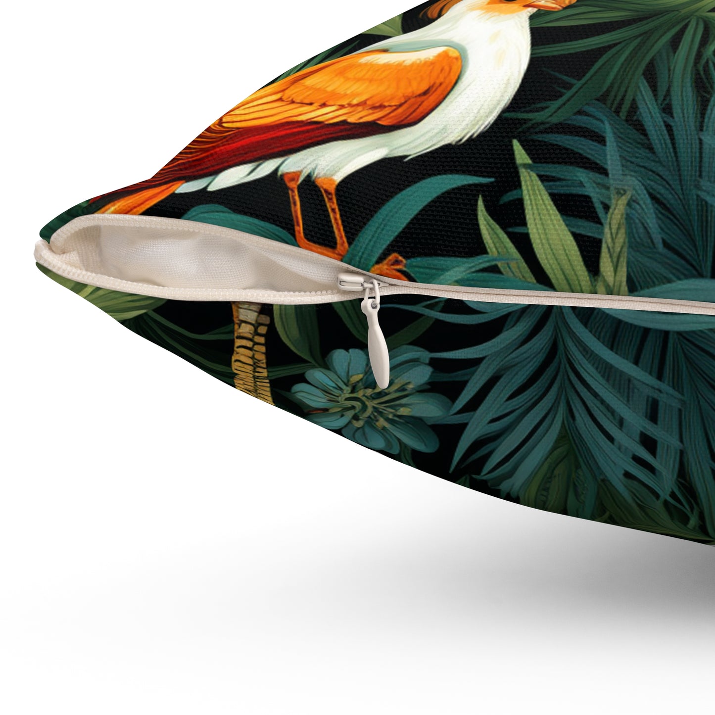 Lush Jungle Square Throw Pillow