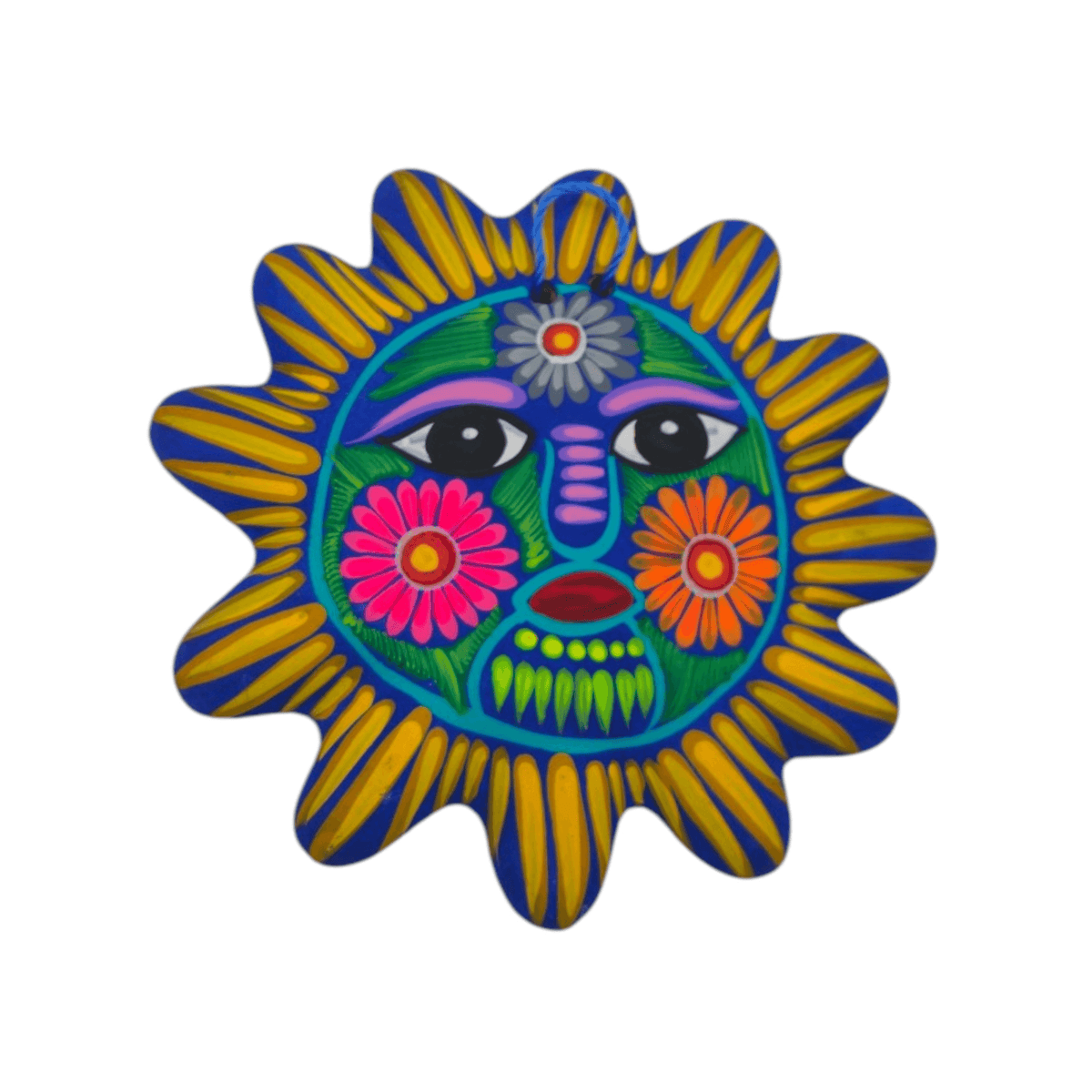 Alebrije Sun Wall Art | Mexican Ceramic Decor
