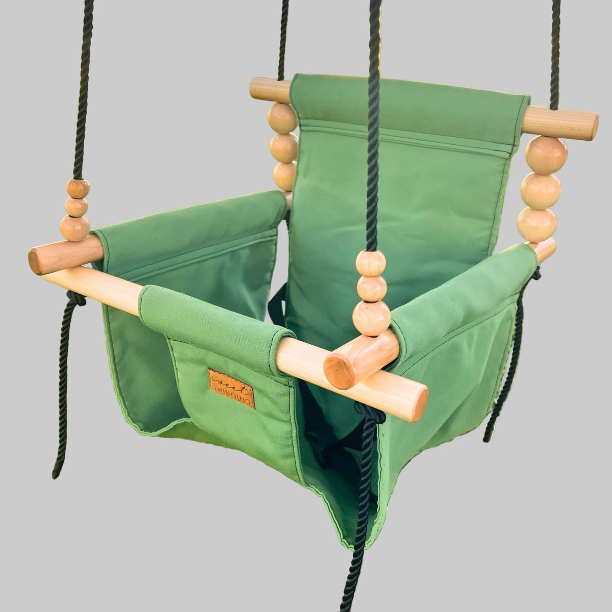 Premium Outdoor High Back Baby & Toddler Swing- Sage