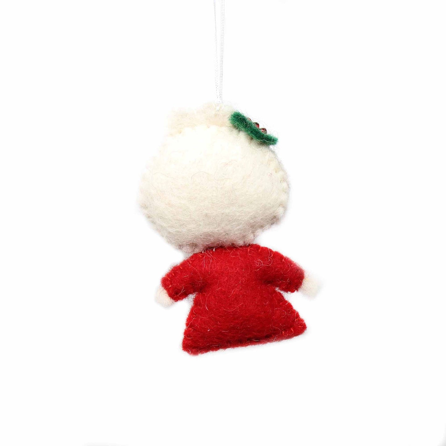 Global Groove Hand Felted Mrs. Claus Holiday Ornament