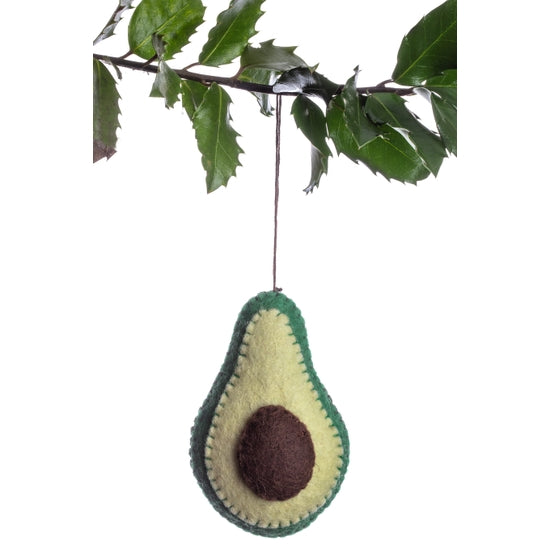 Silk Road Bazaar Avocado Felt Holiday Ornament