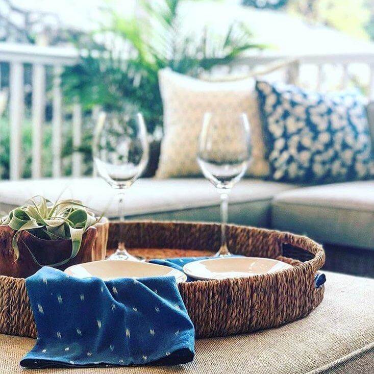 Rustic Loom Cobalt Blue Dash Handwoven Cotton Ikat Tea Towel
Jungle Pillows