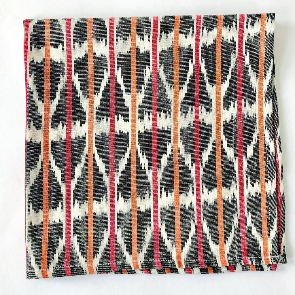 Rustic Loom Cotton Orange Pink Triangle Stripe Ikat Cloth Dinner Napkins Set of 4
Jungle Pillows