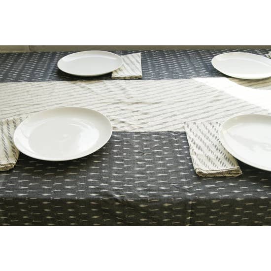 Rustic Loom Gray White Stripe Cotton Tablecloth Handwoven Ikat Cotton
Jungle Pillows