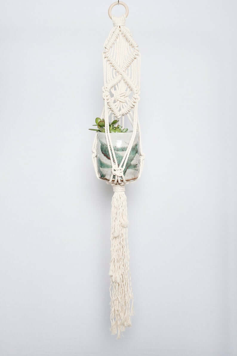 diamond plant hanger Macramama Hendrix Macrame Plant Hanger