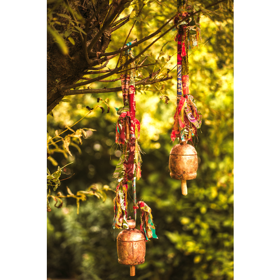 Mira Fair Trade Sari Fringe Bell