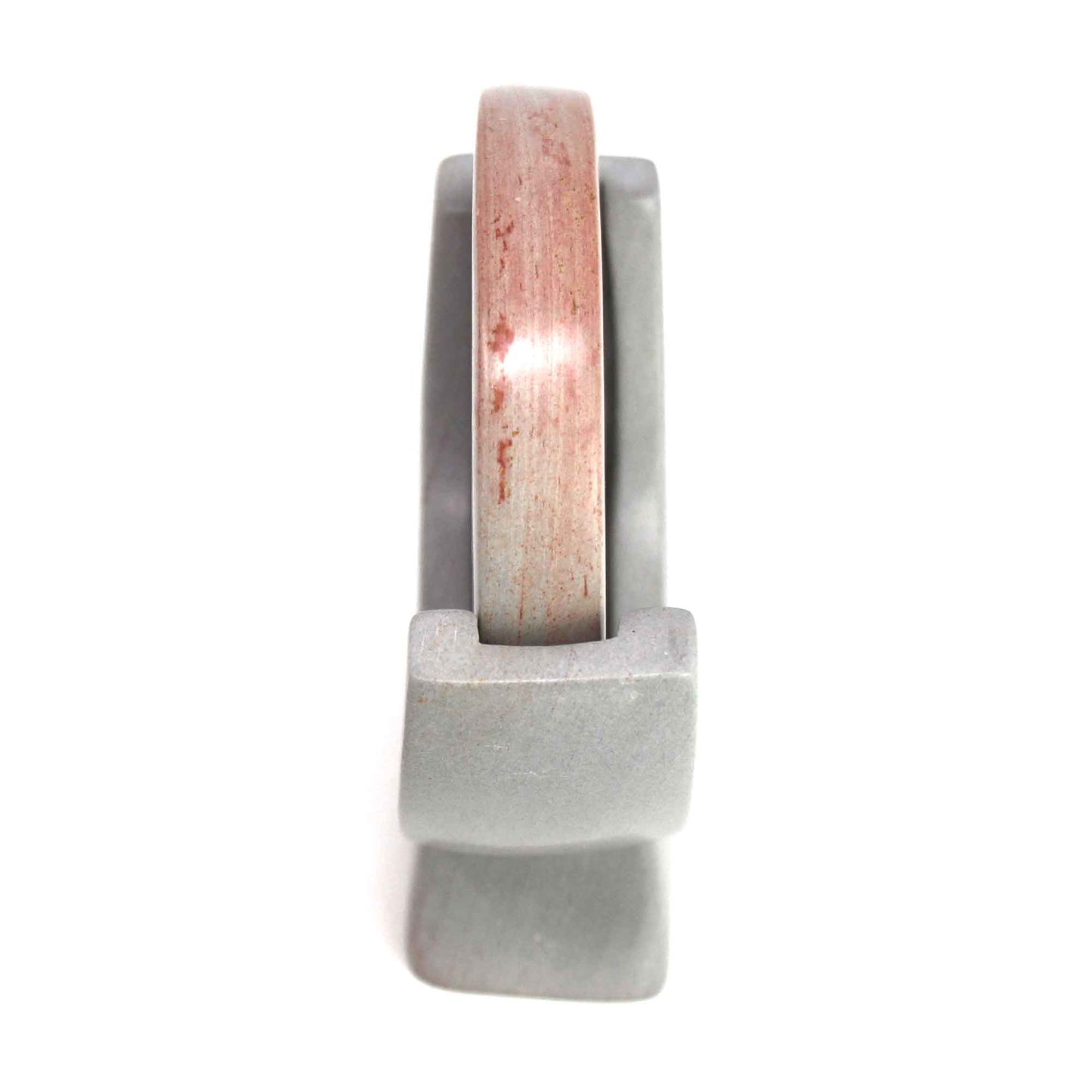 SMOLArt Compass Soapstone Sculpture Light Gray Stone