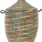 Swahili African Modern Sable Swirl Large Laundry Hamper Basket