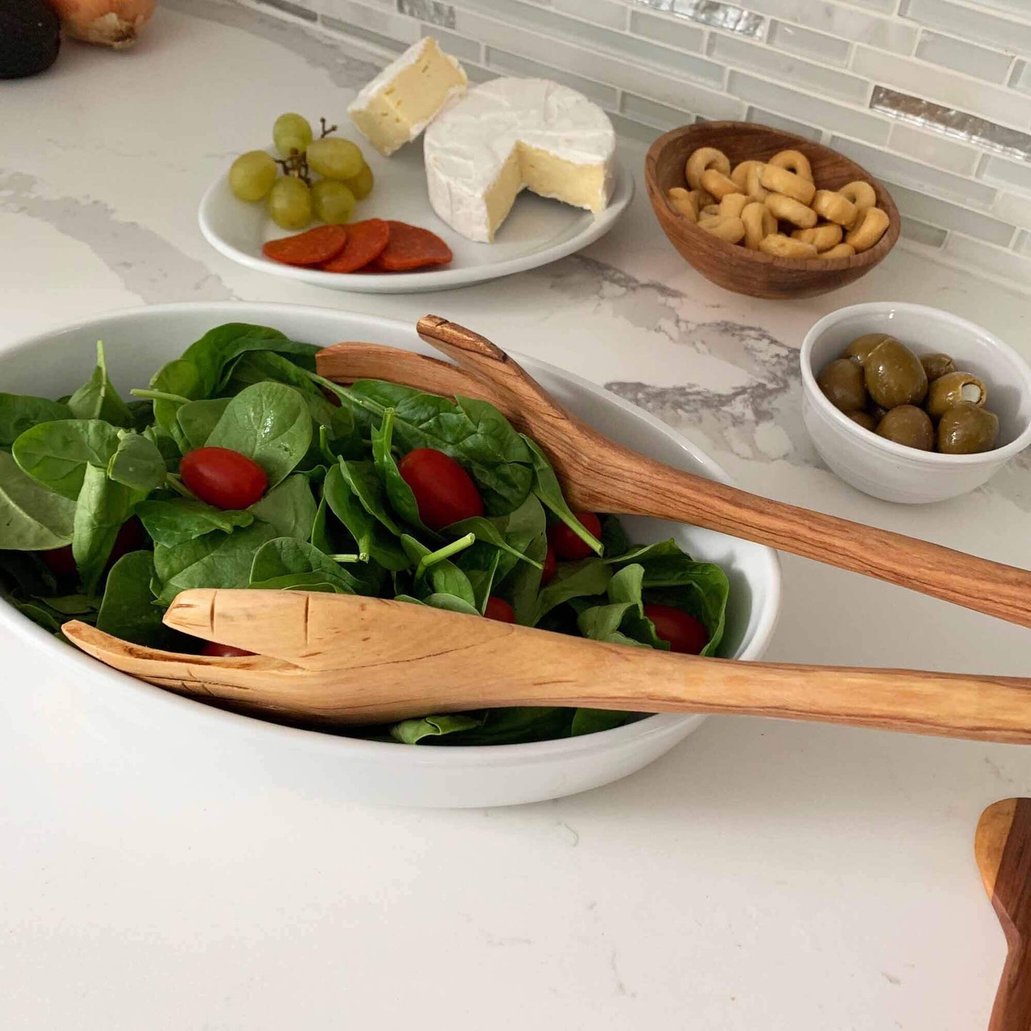 Jedando Handicrafts Olive Wood Giant Hands Salad Servers
Jungle Pillows