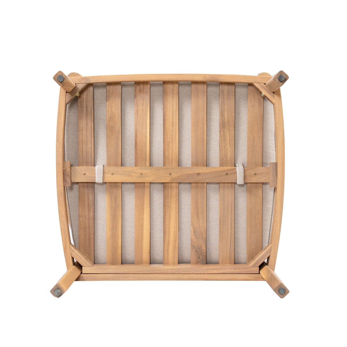 Mallorca Acacia Wood Club Chair with Seat Cushion - Outdoor