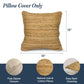 The Fine Living Co. Jute Throw Pillow Covers Braided Decorative Pillow Covers Farmhouse Accent Pillows for Couch Living Room Decor 18 x 18 inch Natural 1Pc