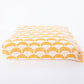 Yellow Scallop Jacquard Woven Throw