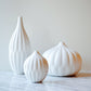 Textured Porcelain Vases Set of 3