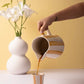Yellow Pitcher | Handpainted Stoneware | 8.25 x 8.25 x 8 in