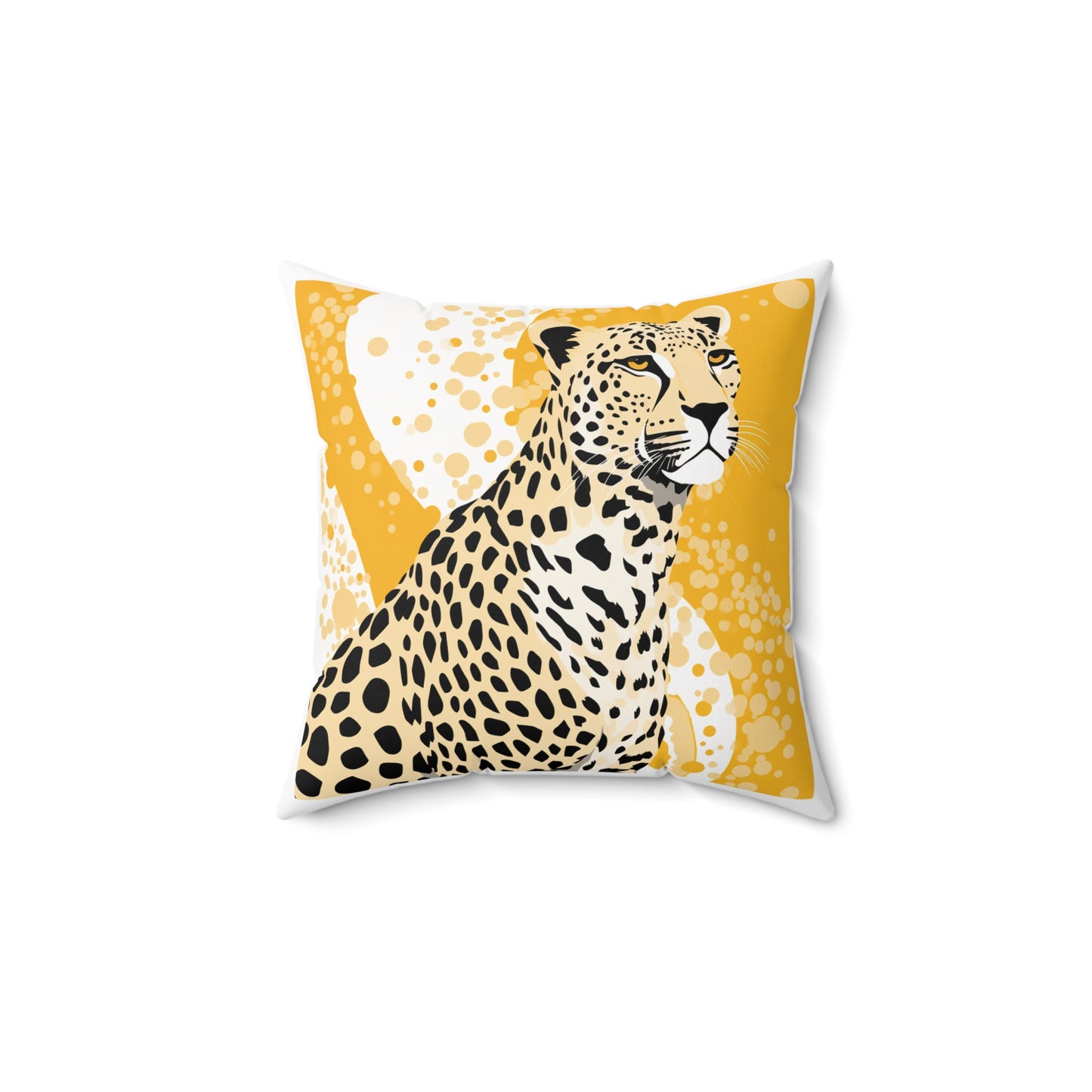 Pensive Cheetah Square Pillow