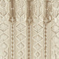 Boho Macrame Textured Cotton Window Curtain