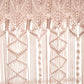 Boho Macrame Textured Cotton Valance
