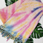 100% Cotton Throw 40 x 70 Hand Tie Dye Lightweight Home Decor
