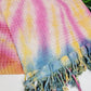100% Cotton Throw 40 x 70 Hand Tie Dye Lightweight Home Decor