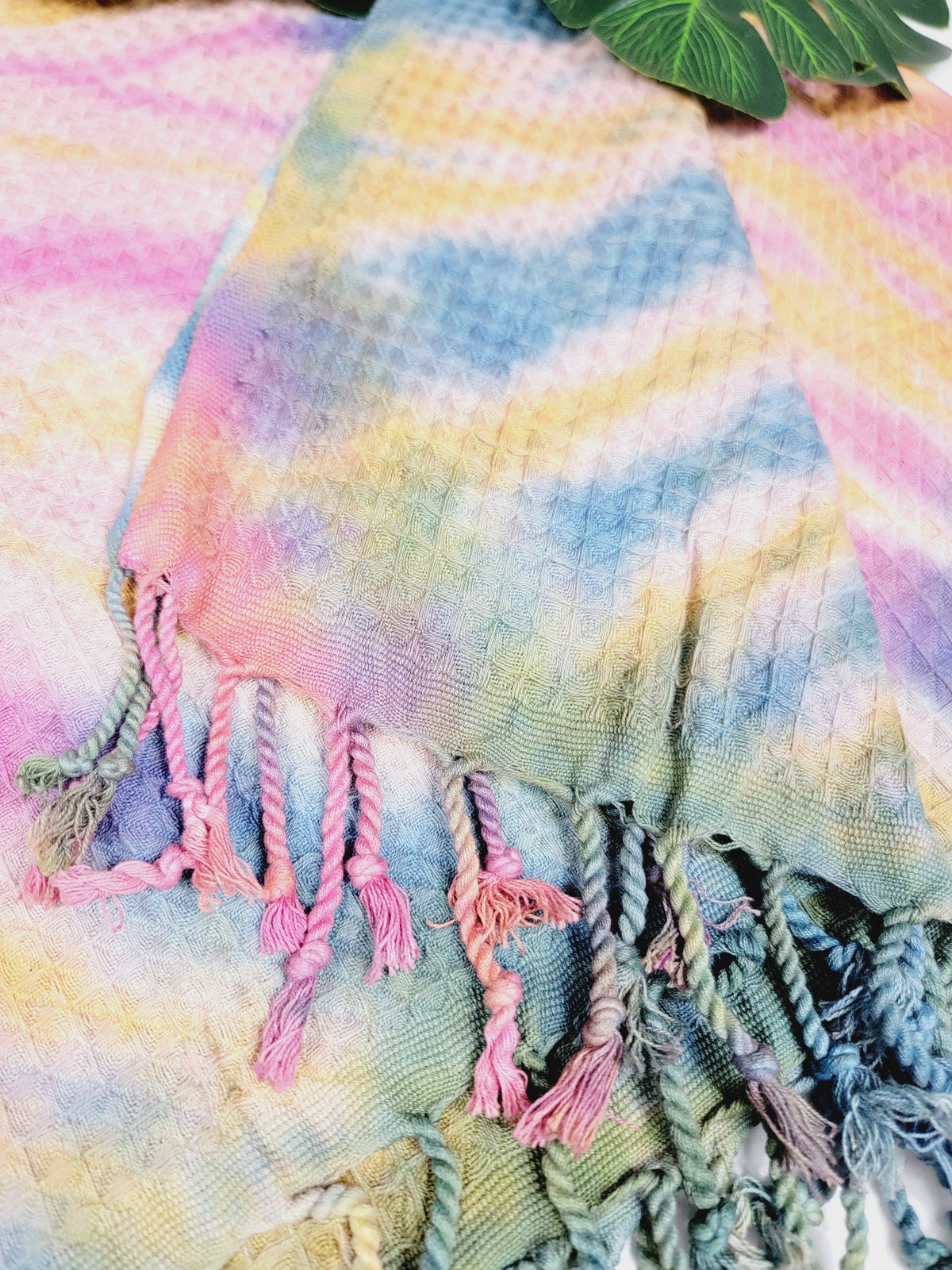 100% Cotton Throw 40 x 70 Hand Tie Dye Lightweight Home Decor