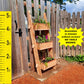 3-Tier Vertical Cedar Standing Planter Box