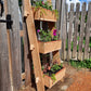 3-Tier Vertical Cedar Standing Planter Box