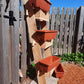3-Tier Vertical Cedar Standing Planter Box