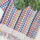 Bath Towels, Organic Turkish Cotton Pom Pom Towels in Orange Multicolor