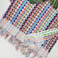 Bath Towels, Organic Turkish Cotton Pom Pom Towels in Orange Multicolor
