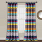 Boho Stripe Window Curtain Panel Set