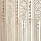 Boho Macrame Textured Cotton Window Curtain