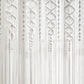 Boho Macrame Textured Cotton Window Curtain