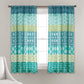 Bohemian Stripe Window Curtain Panel Set