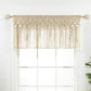 Boho Macrame Textured Cotton Valance