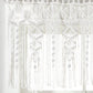 Boho Macrame Textured Cotton Valance