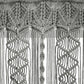 Boho Macrame Textured Cotton Valance