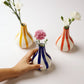 Yellow Stripe Bud Vase | Handpainted Ceramic