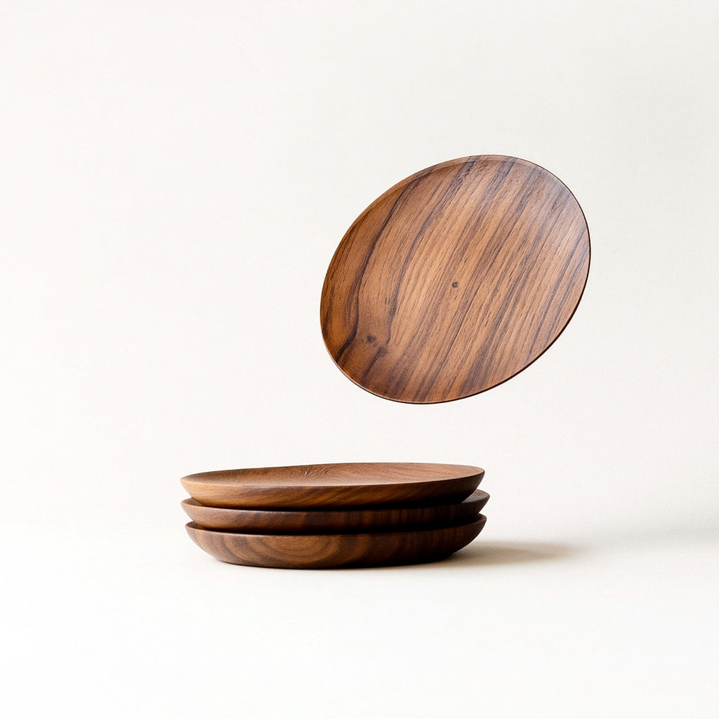 Teak Coasters - set of 4