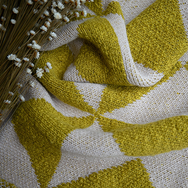 Trikona Organic Cotton Knit Throw Blanket