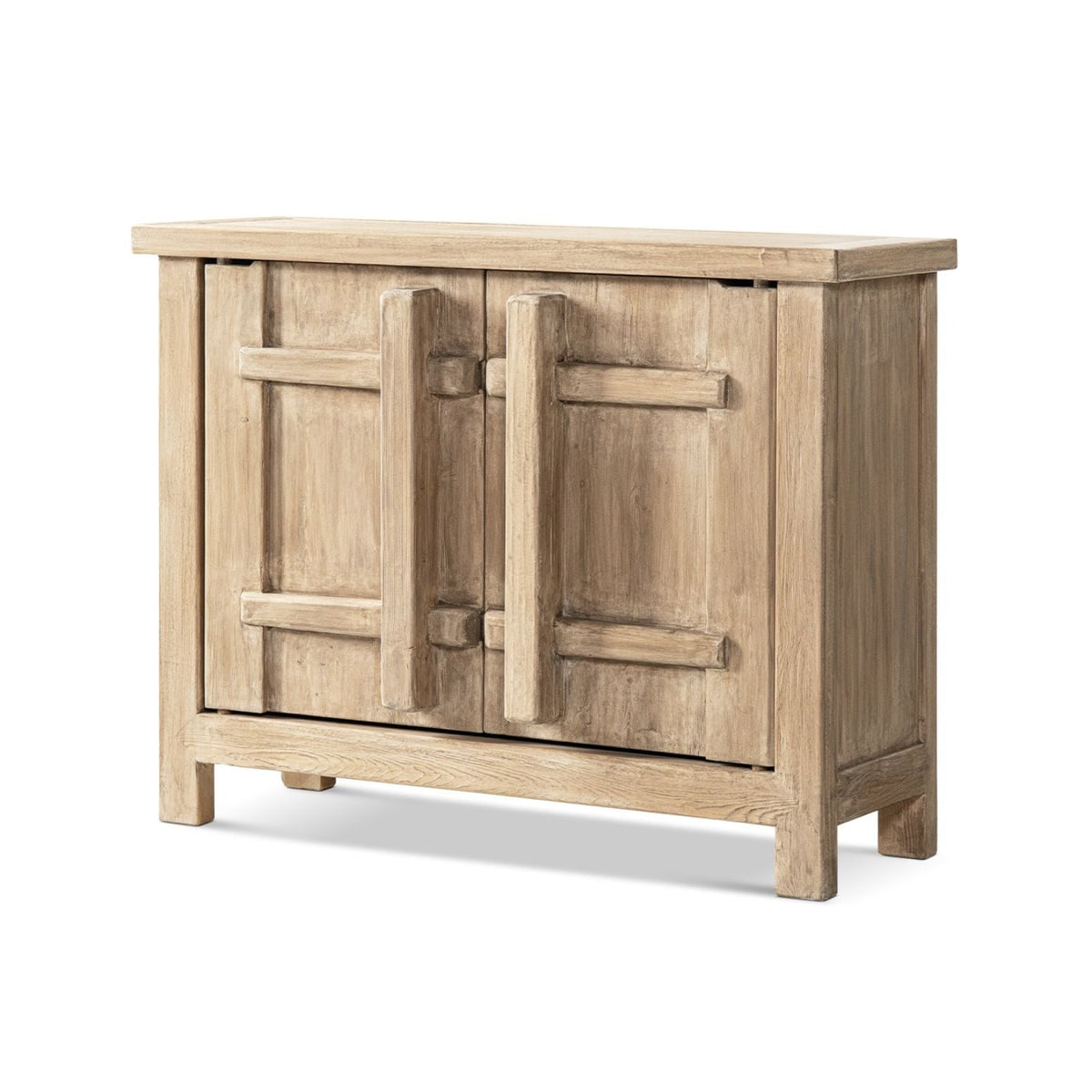 Natural Reclaimed Wood 2 Door Accent Cabinet with Storage - Rowan