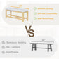 Natural Solid Wood Extendable Dining Set with Bench Seating - 6 Piece