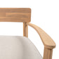 Mallorca Acacia Wood Club Chair with Seat Cushion - Outdoor