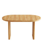 Modern Extendable Dining Table with Removable Extension Leaves - Natural Walnut