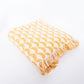 Yellow Scallop Jacquard Woven Throw