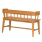 Bramley Outdoor Acacia Wood Bench with Natural Teak Finish