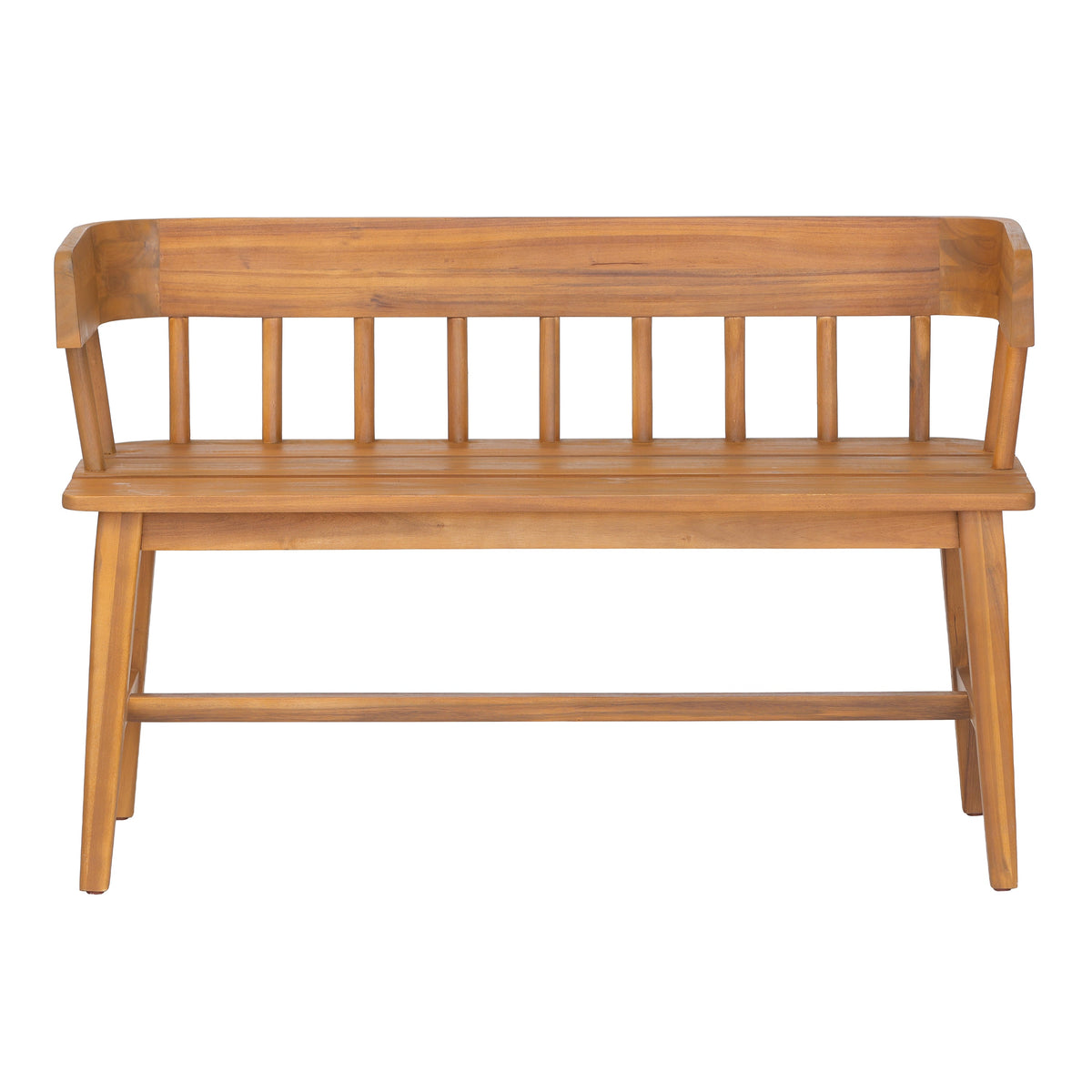 Bramley Outdoor Acacia Wood Bench with Natural Teak Finish