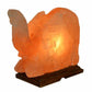 Elephant Shaped Salt Lamp - 9" avg. - Cord, Bulb, Dimmer