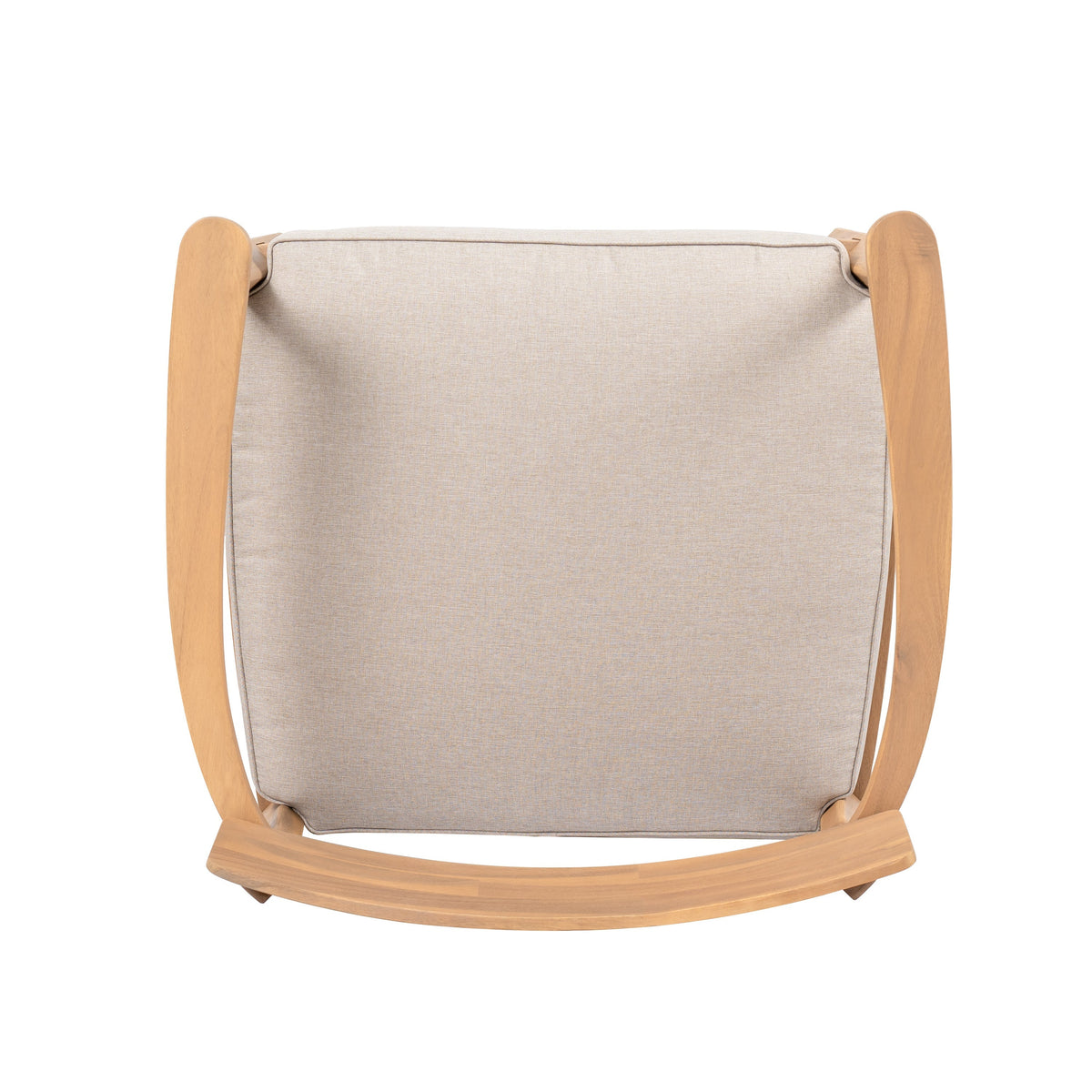 Mallorca Acacia Wood Club Chair with Seat Cushion - Outdoor