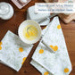 The Fine Living Co. 100% Cotton Kitchen Towels Set of 2 18 x 28 inches Lemon Printed Dish Towels Hand Towels Boho Tea Towels Multifunctional Stylish Absorbent Quick Dry Soft